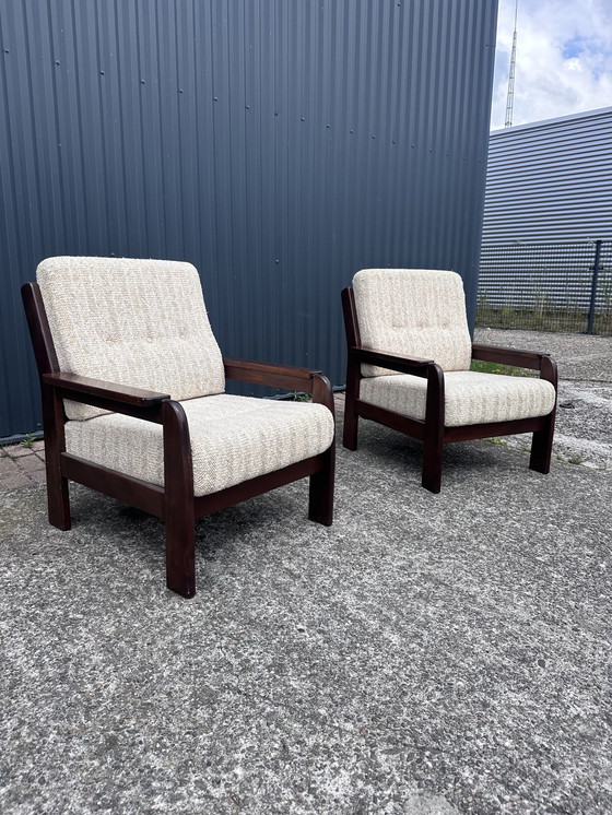 Image 1 of 2 stuks Vintage stoel fauteuil easy chair