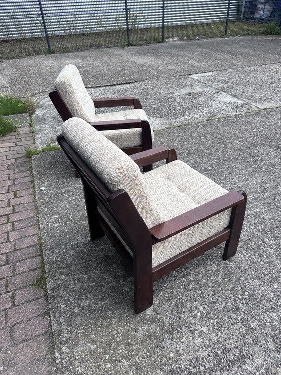 Image 1 of 2 stuks Vintage stoel fauteuil easy chair