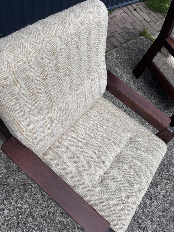 Image 1 of 2 stuks Vintage stoel fauteuil easy chair