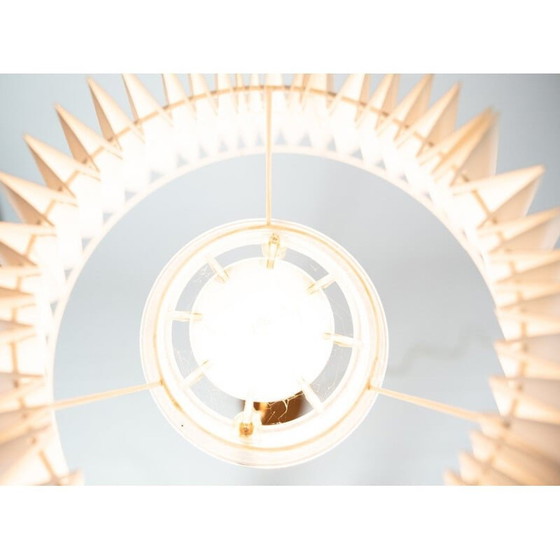 Image 1 of Vintage vloerlamp van teakhout en messing, jaren 1960