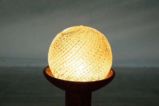 Image 1 of Fat lava space age bollamp, vintage ceramic table lamp 60s