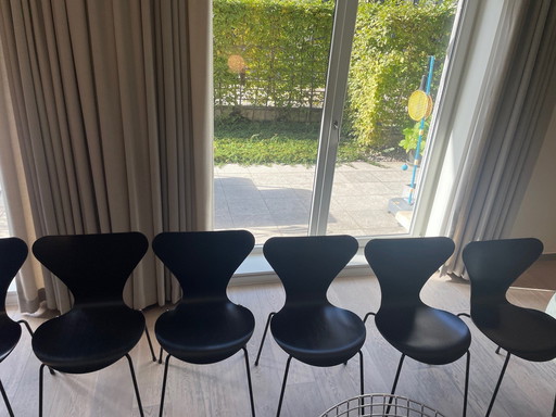 6x Fritz Hansen - Vlinderstoelen