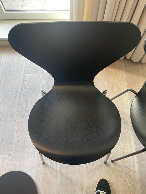 Image 1 of 6x Fritz Hansen - Vlinderstoelen