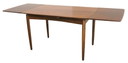Palissander rechthoekige verlengbare eettafel 'Rinteln' vintage