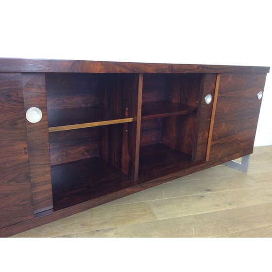 Image 1 of Vintage dressoir van rozenhout en chroom