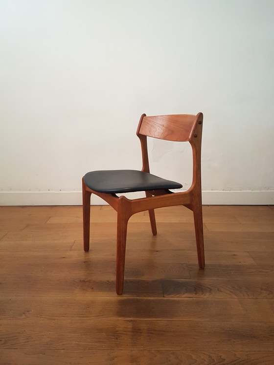 Image 1 of 4x Erik Buck eetkamerstoelen voor O.D. Møbler