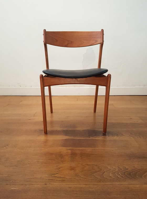 Image 1 of 4x Erik Buck eetkamerstoelen voor O.D. Møbler