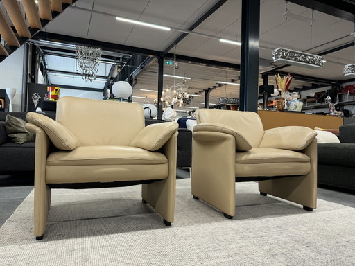 2 als nieuw Leolux Catalpa Fauteuils