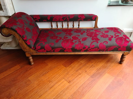 Klassieke Chaise Longue Gerestaureerd