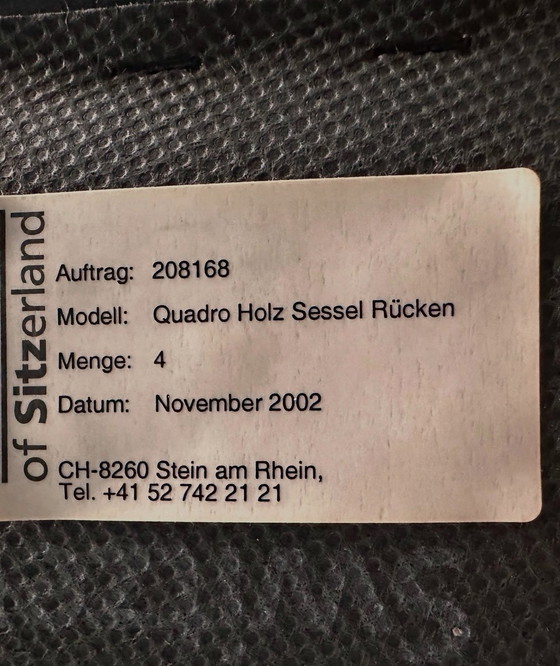 Image 1 of 6X Quadro W Stoelen Ontwerp Bruno Rey & Charles Polin, 1989