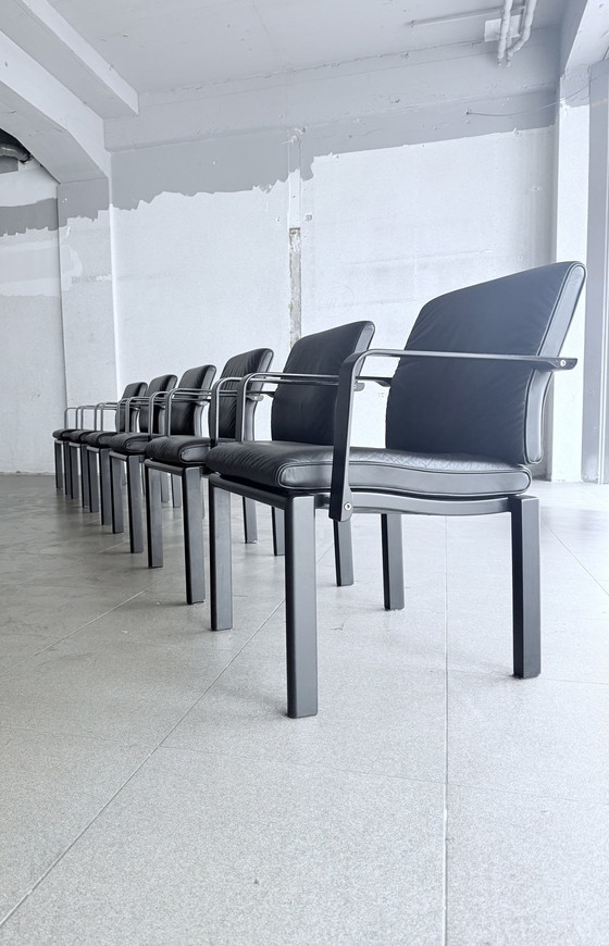 Image 1 of 6X Quadro W Stoelen Ontwerp Bruno Rey & Charles Polin, 1989