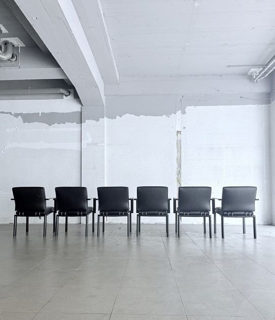 Image 1 of 6X Quadro W Stoelen Ontwerp Bruno Rey & Charles Polin, 1989