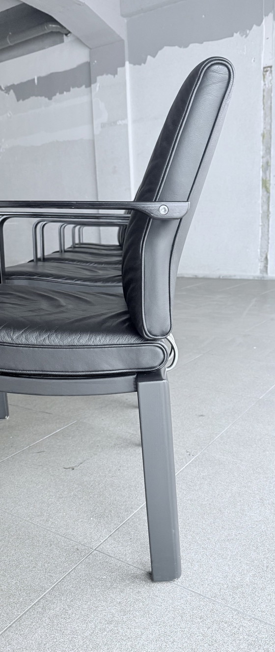 Image 1 of 6X Quadro W Stoelen Ontwerp Bruno Rey & Charles Polin, 1989