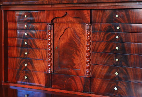 Image 1 of Antieke Biedermeier secretaire, 1890S