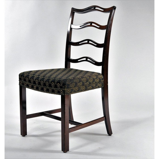 Image 1 of Set van 6 vintage mahonie eetkamerstoelen van Georg Kofoed, Denemarken 1930