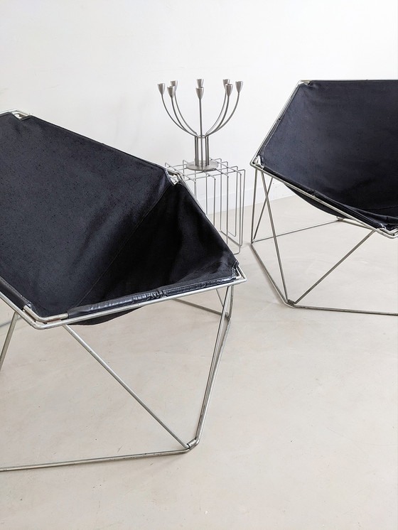 Image 1 of 2x Jean-Paul Barry & Kim Moltzer voor Bofinger 'Penta' stoelen uit 1960