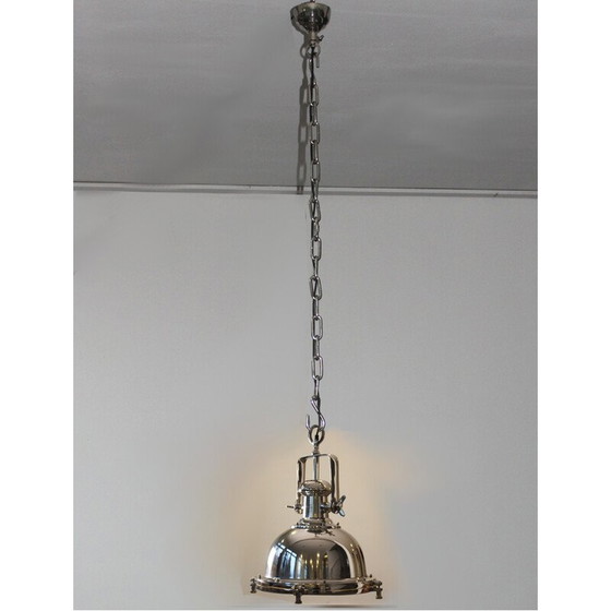 Image 1 of Nikkel ophanging, industriële stijl.