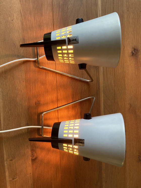 Image 1 of 2X Solilux Hanau vintage Space Age Lampen