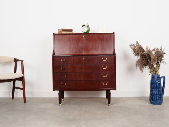 Image 1 of Mahoniehouten secretaire, Deens ontwerp, 1970S, Fabrikant: Pmj Viby J