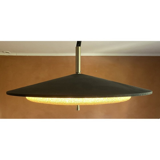 Image 1 of Vintage glazen hanglamp, 1970