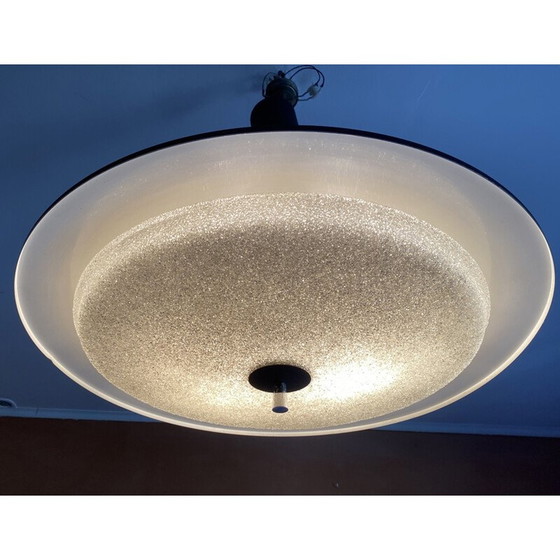 Image 1 of Vintage glazen hanglamp, 1970