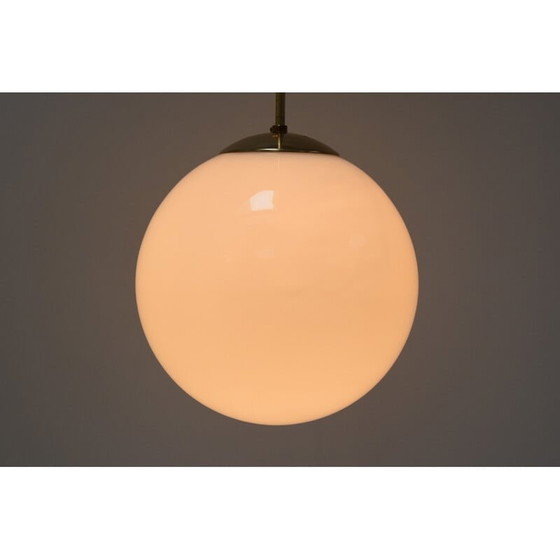 Image 1 of Mid-century glazen hanglamp van Kamenicky Senov, Tsjecho-Slowakije 1960