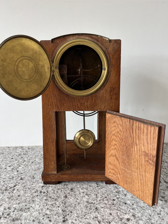 Image 1 of Gustave Serrurier - Bovy 1858-1910 Pendule klok nr. 16 van Atelier Vokaer