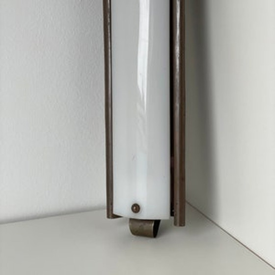 Image 1 of 50s 60s Massief Koperen Bauhaus Wandlamp