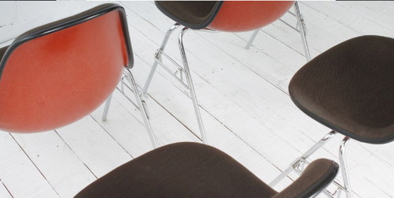 Image 1 of 5x Herman Miller Vintage Bijzetstoelen