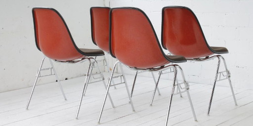 5x Herman Miller Vintage Bijzetstoelen