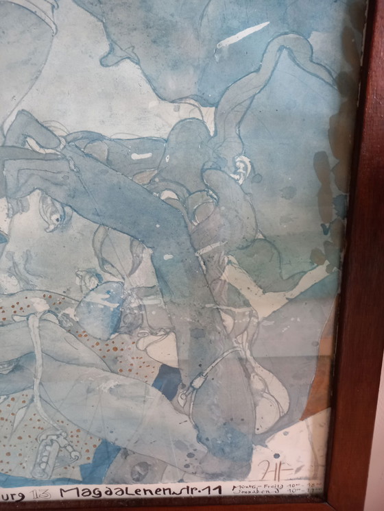 Image 1 of Aquarel, Horst Janssen Hamburg, 14-11-1929,         31-08-199531-