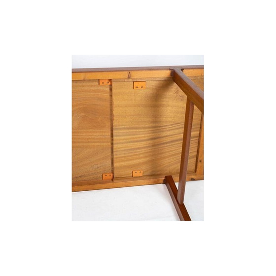Image 1 of Vintage teakhouten salontafel met verlengstukken, Denemarken 1960