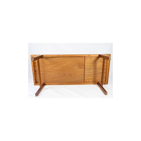 Image 1 of Vintage teakhouten salontafel met verlengstukken, Denemarken 1960