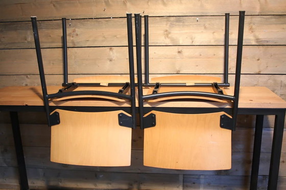 Image 1 of Ahrend School Stoelen Stapelbaar Set van 2,1970s.