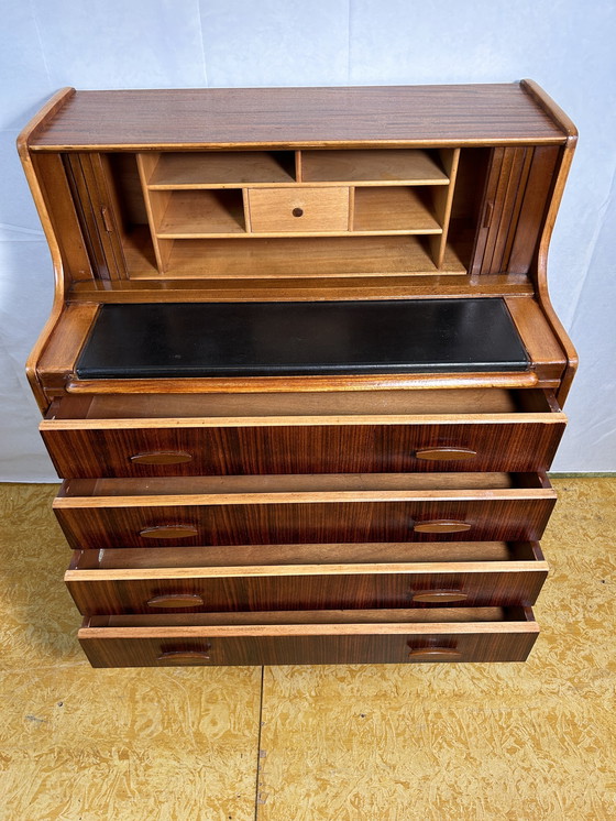 Image 1 of Mid Century Retro Vintage Teak Bureau 1960