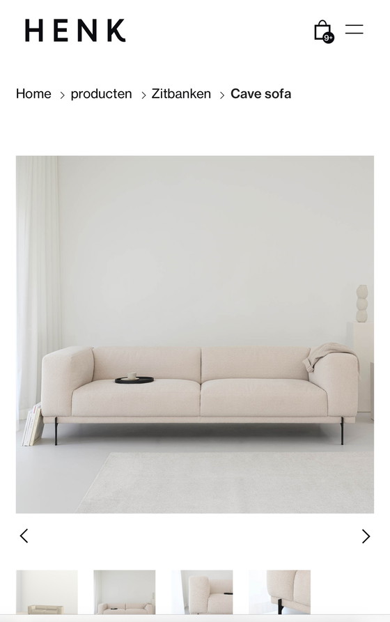 Image 1 of Studio Henk 3 zit Cave Sofa