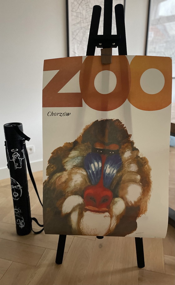 Image 1 of M. Mosinski, (1936-1998), ZOO, 1968, affiche nr. 36, officiële beperkte oplage c.500, gedrukt 2019