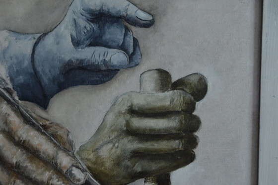 Image 1 of Olieverf schilderij   Van  Nederlandse Kunstschilder  Joop Serno   ( Gesigneerd )