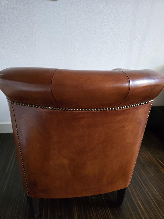 Image 1 of Vorm en Stijl Tubchair/Club chair schapenleder AAA