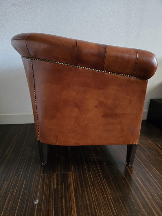 Image 1 of Vorm en Stijl Tubchair/Club chair schapenleder AAA