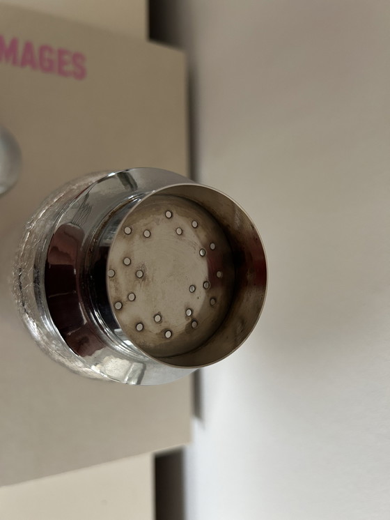 Image 1 of Vintage Cocktail Shaker Glas / Zilver
