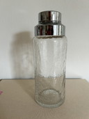 Vintage Cocktail Shaker Glas / Zilver