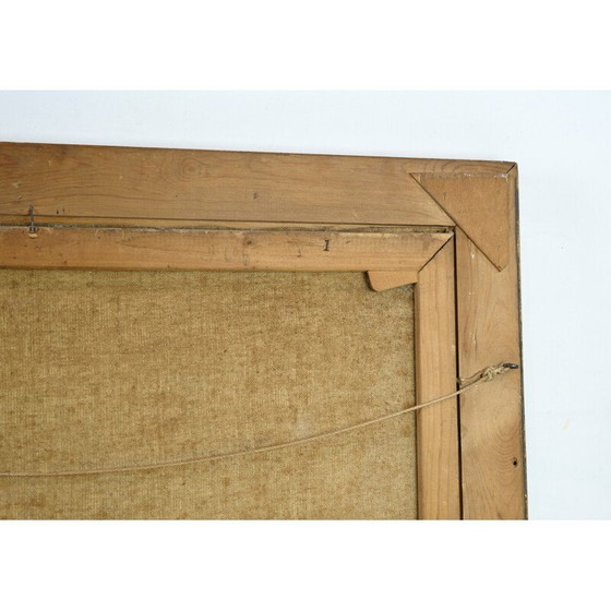 Image 1 of Vintage olieverfschilderij met gouden lijst van Johan Jacobsen, 1940