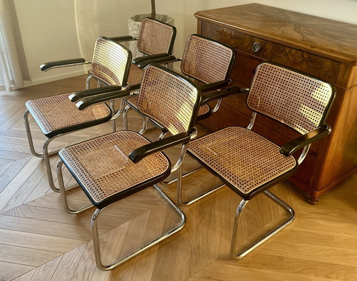 5X Thonet S 64 V sledestoel