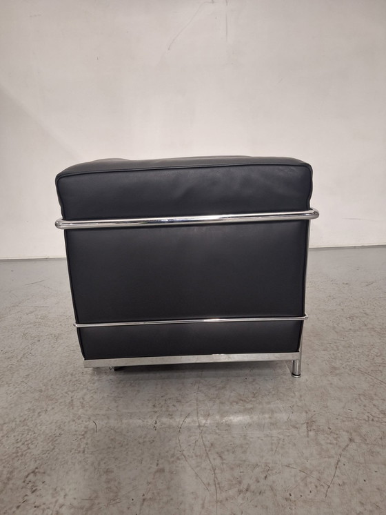 Image 1 of Cassina Lc 2 Le Corbusier Fauteuil, Zwart Leder