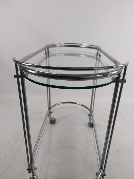 Image 1 of Vintage barcart chrome