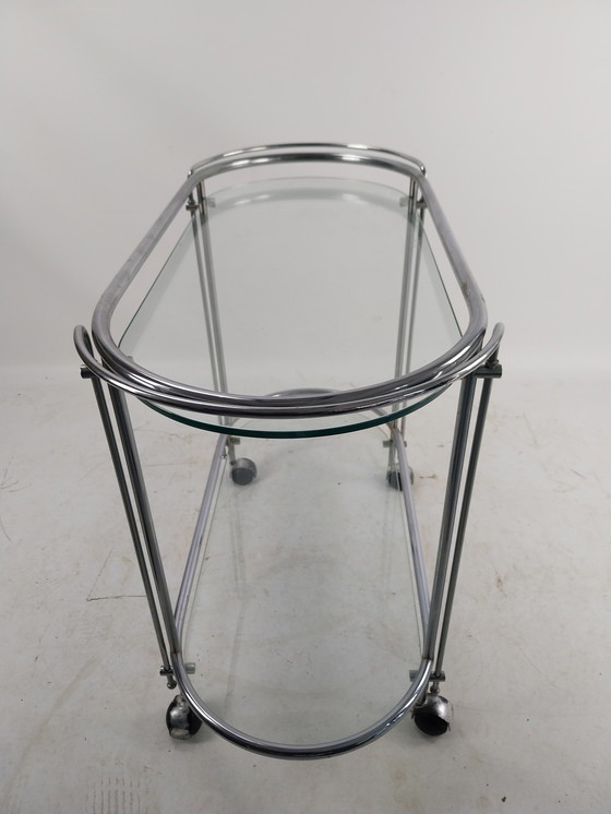 Image 1 of Vintage barcart chrome