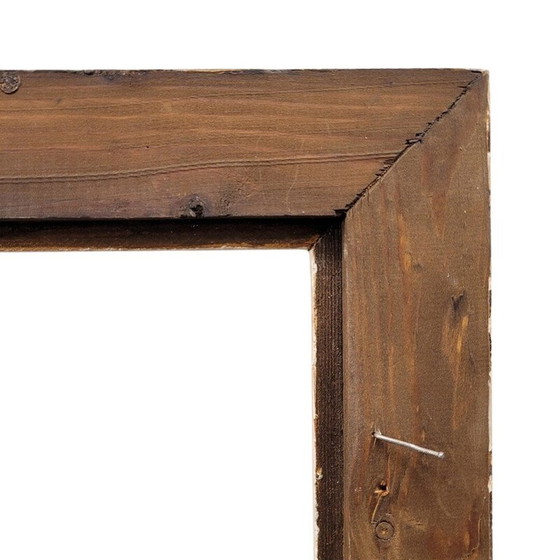Image 1 of Vintage rechthoekig frame in gesneden en verzilverd hout, Frankrijk 1960