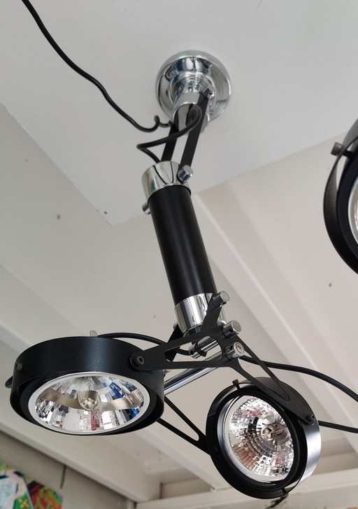 2X Plafondlamp Met Dubbele Spot