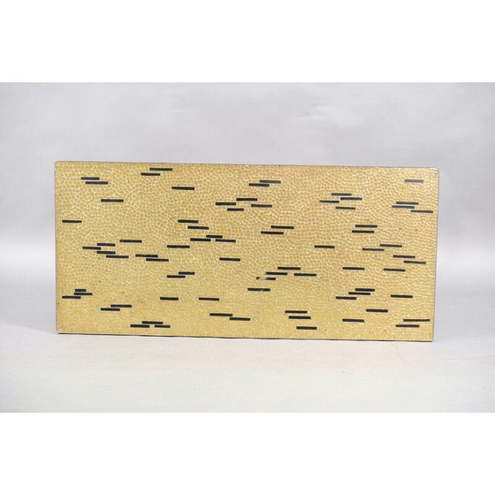 Image 1 of Vintage keramiek en metalen salontafel van Berthold Müller, Duitsland 1950